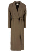 Fendi Belted Waist Leather Coat
