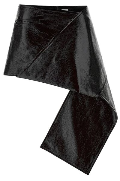 Courrèges Fold Vinyl Mini Skirt