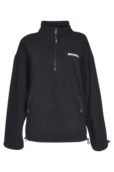 Miu Miu Long-Sleeved Fleece Sweatshirt