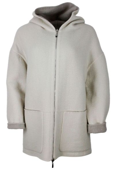Malo Zip-Up Hooded Coat