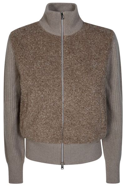 Herno Zip-Up Knitted Cardigan