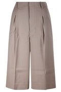 AMI Paris Faille High Waisted Knee-Length Shorts