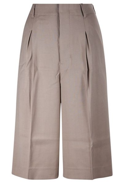 AMI Paris Faille High Waisted Knee-Length Shorts