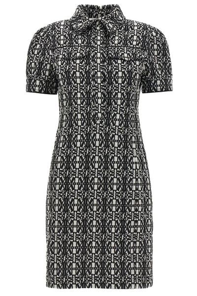 Max Mara Cesy Monogram Short-Sleeved Dress