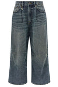 R13 Cropped Wide-Leg Jeans