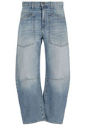 Nili Lotan Relaxed Patch-Pocket Jeans