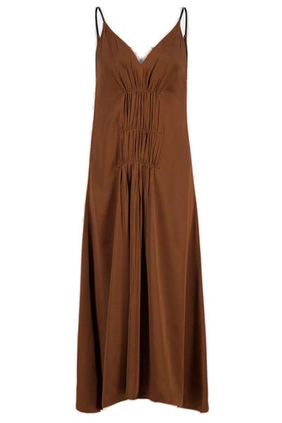 Prada V-Neck Midi Dress