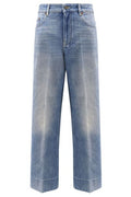 Valentino Logo Patch Classic Jeans