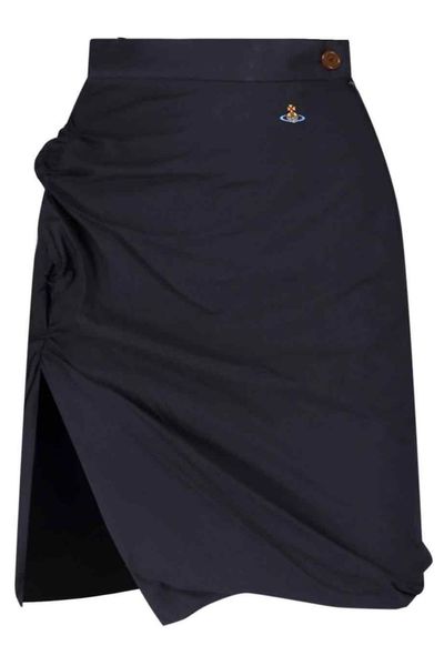 Vivienne Westwood Side Slit Asymmetric Mini Skirt