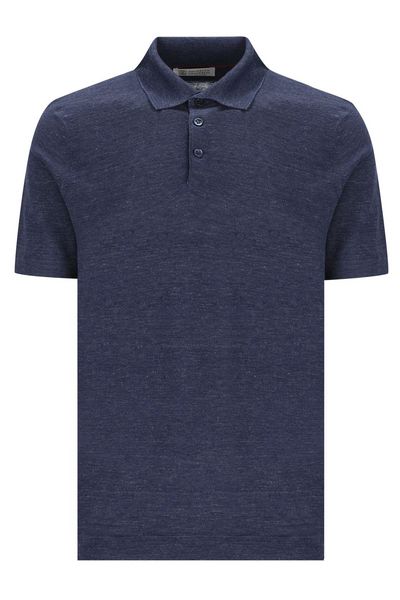 Brunello Cucinelli Short Sleeved Knitted Polo Shirt