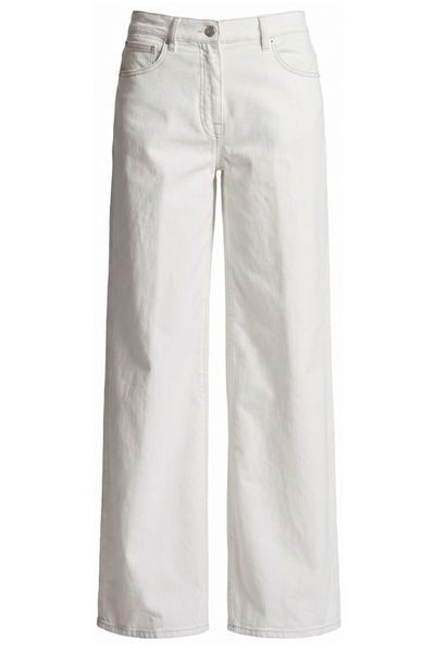 Peserico Logo Patch Wide Leg Jeans
