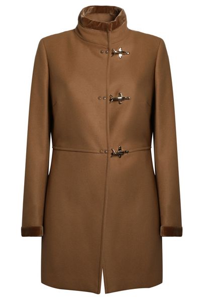 Fay High Neck Long-Sleeved Coat