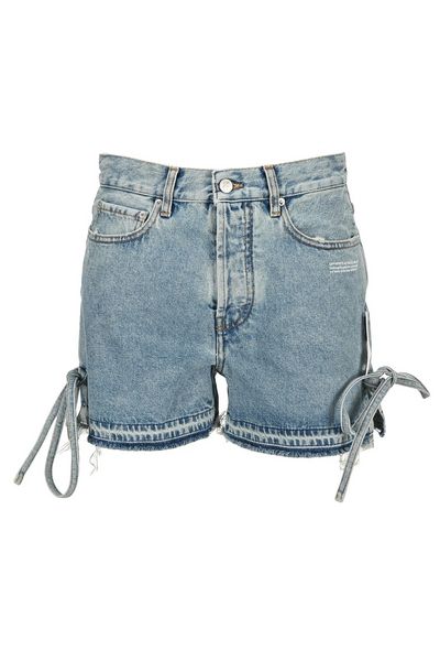 Off-White Side Tie Denim Shorts