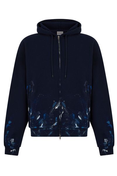 Balenciaga Paint-Splash Zip Hoodie