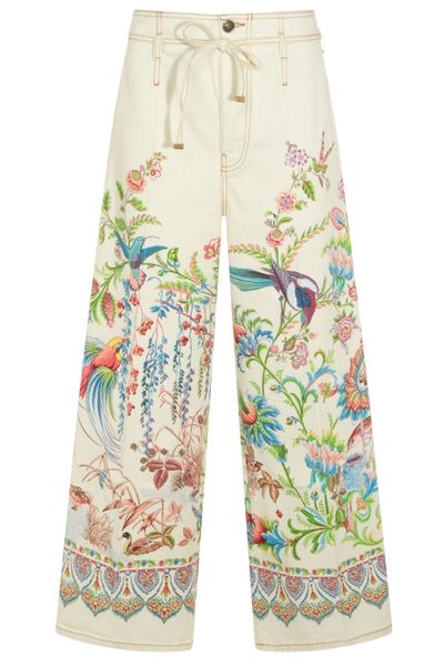 Etro Printed Wide-Leg Jeans