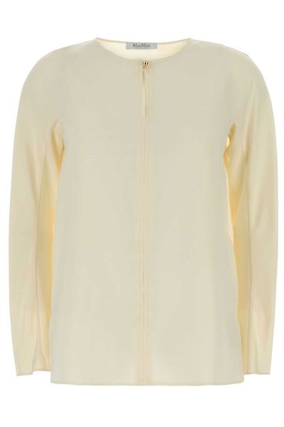 Max Mara Mitico Crewneck Long-Sleeved Blouse