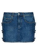 Isabel Marant Étoile Stessy Logo-Patch Denim Skirt