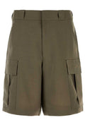 Prada Triangle-Patch Cargo Shorts