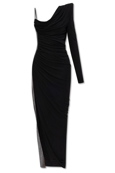 Balmain Draped Asymmetrical Dress