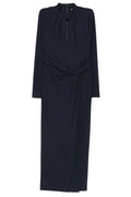 Giorgio Armani Draped Keyhole Maxi Dress