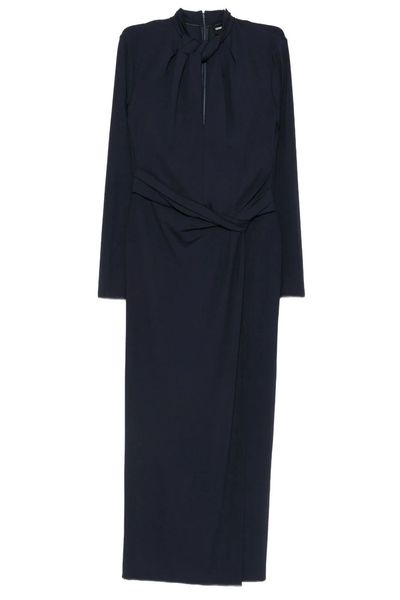 Giorgio Armani Draped Keyhole Maxi Dress