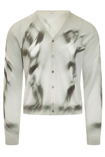 Versace Printed Knitted Cardigan