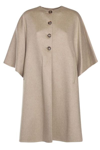 Max Mara Short-Sleeved Crewneck Coat