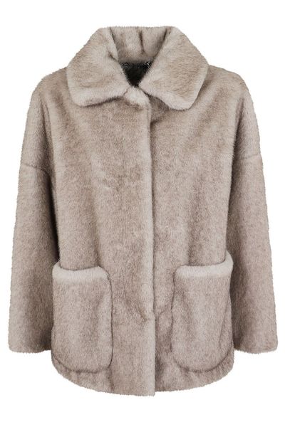 Herno Faux Fur Bomber Coat