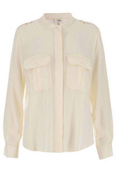 Chloé Flap Pocket Long-Sleeved Shirt