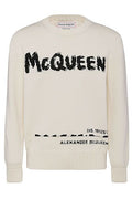Alexander McQueen Graffiti Logo Intarsia Jumper