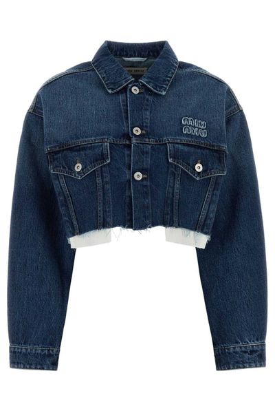 Miu Miu Cropped Denim Jacket