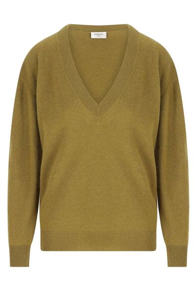 Saint Laurent V-Neck Knitted Sweater