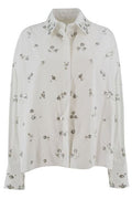 Ermanno Scervino Sequin Floral Embellished Shirt
