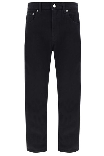 Dolce & Gabbana Logo Plaque Boyfriend Jeans
