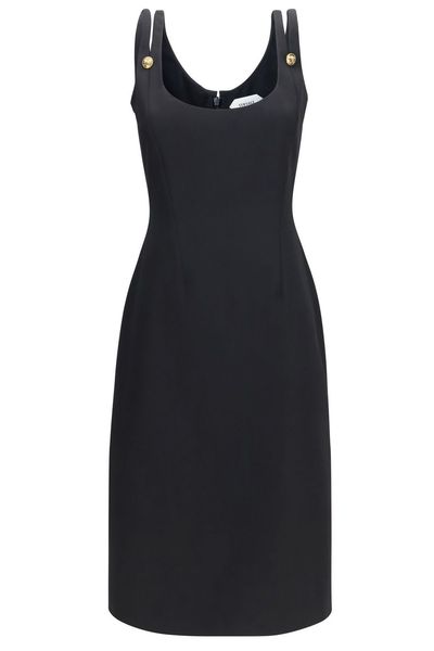 Versace Grain-De Poudre Sleeveless Dress