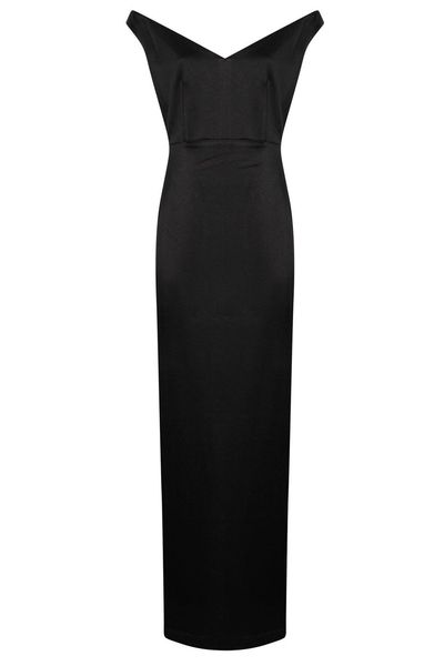 Alex Perry Off Shoulder Column Dress