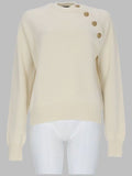Balmain Button-Detail Knitted Sweater
