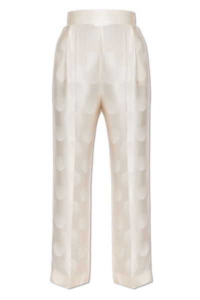 Valentino Pleated Patterned Pants