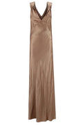 Saint Laurent Cross-Back V-Neck Dress