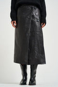 Iro Rimera Buttoned Wrap Midi Skirt
