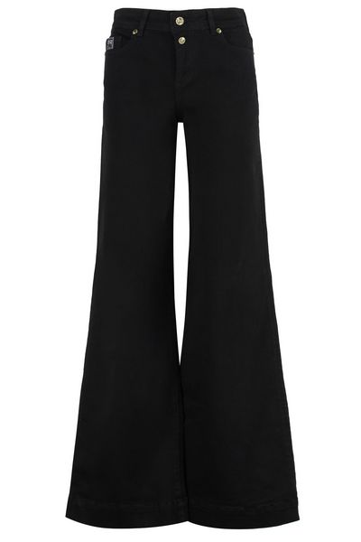 Versace Jeans Couture Logo Patch Wide-Leg Jeans