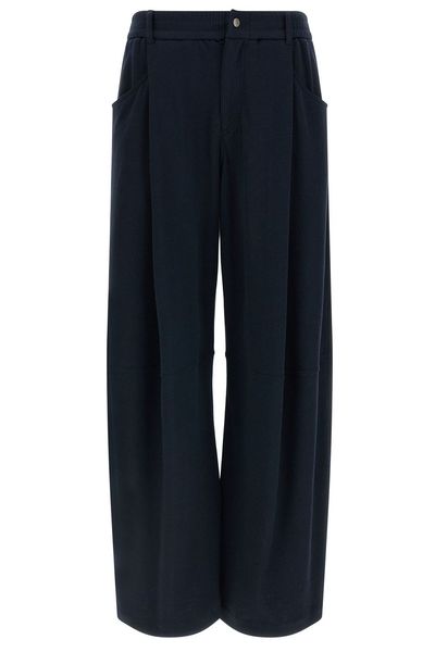 Brunello Cucinelli Elastic Waistband Wide Leg Pants