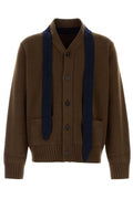 Sacai Contrast Trim Knit Cardigan