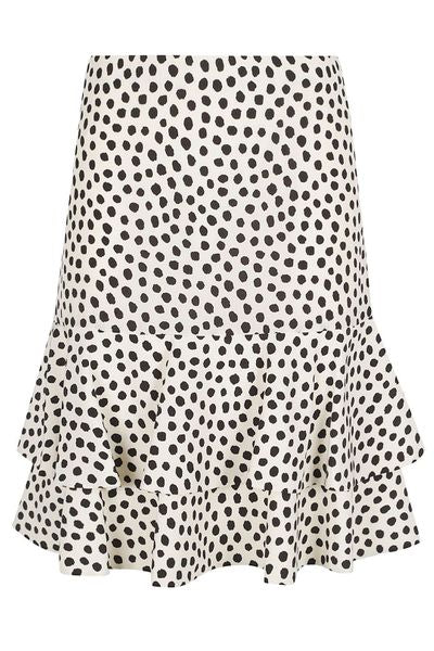 Chloé All-Over Printed Ruffled Skirt