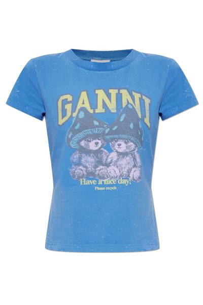 Ganni Graphic Print T-Shirt