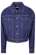 Versace Contrast Stitch Denim Jacket