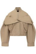 Ganni Layered Cotton Bomber Jacket