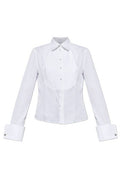 Alexander McQueen Pleated Bib Fitted Shirt