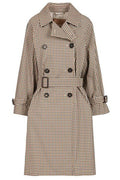 Max Mara The Cube Fate Checked Trench Coat