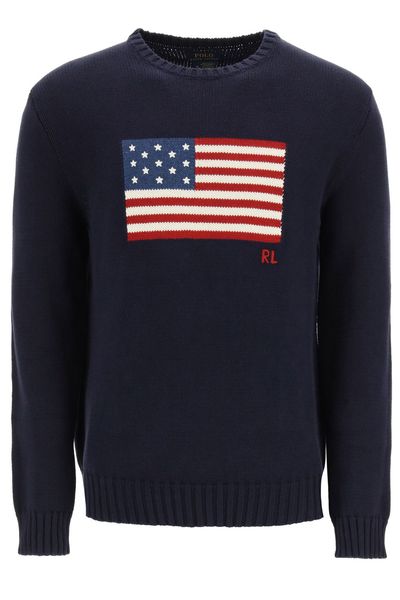 Polo Ralph Lauren Flag Intarsia Knit Sweater
